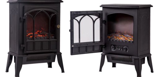 Free Standing Portable Fireplace Heater ONLY $38.25 Shipped