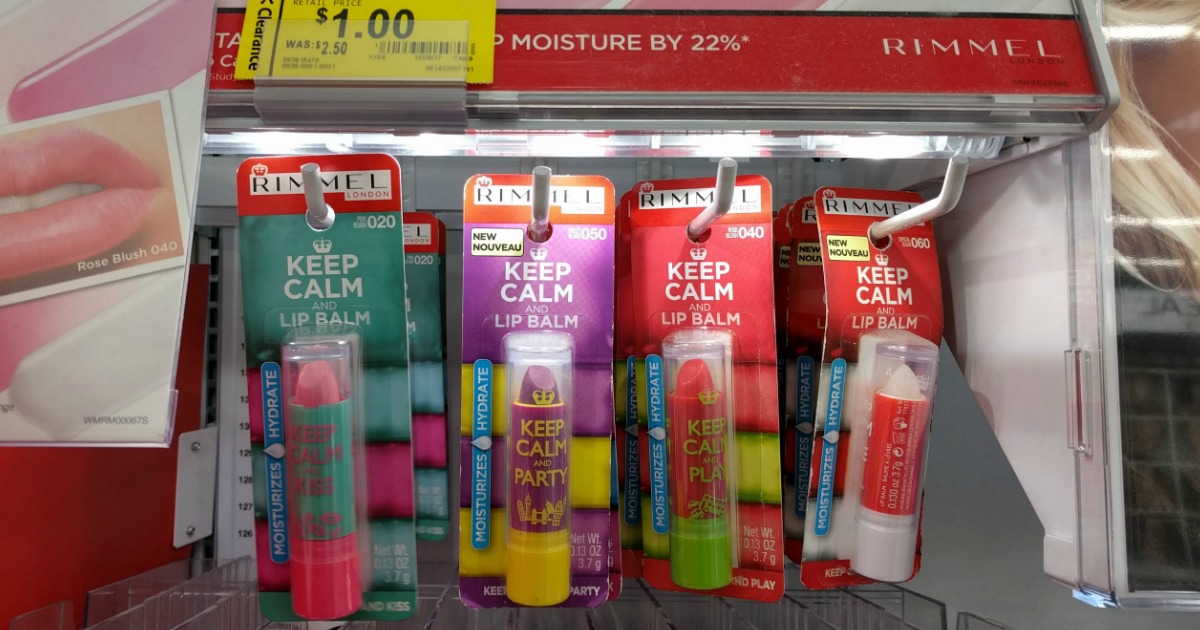 Walmart Cosmetics Clearance Finds Rimmel Lip Balm Only 1 More Hip2save