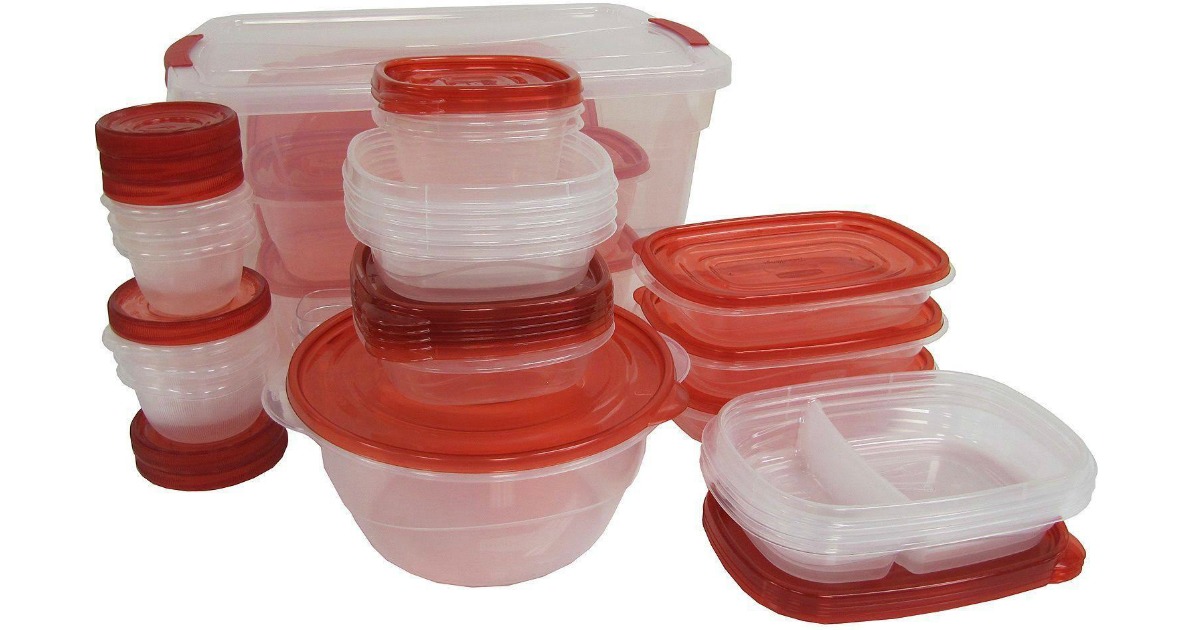 sam's club: rubbermaid 62-piece food storage set just $12