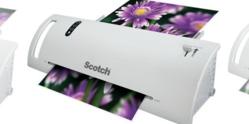 Walmart: Scotch Thermal Laminator Just $17.88 (Regularly $26) – Comes w/ 25 Pouches