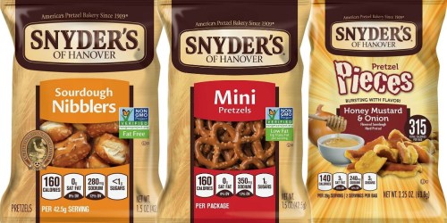 Amazon: Snyder’s of Hanover Pretzel 36-Count Variety Pack Just $7.64 (Ships w/ $25 Order)
