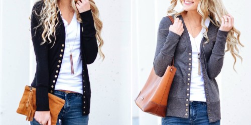60% Off Women’s Snap-Button Cardigans on Zulily