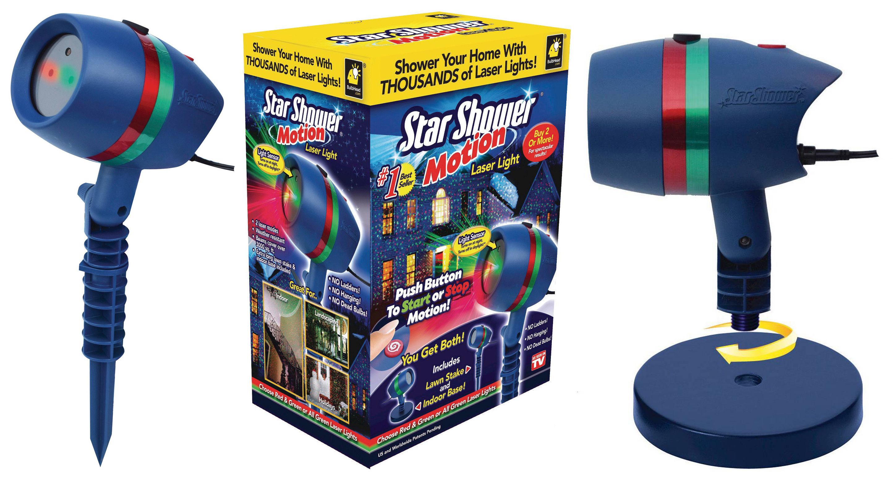 Star Shower Laser Light Show Projector 