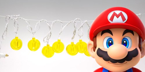 Gamestop: Super Mario Coin String Light Set Just 97¢ (Regularly $20) + More