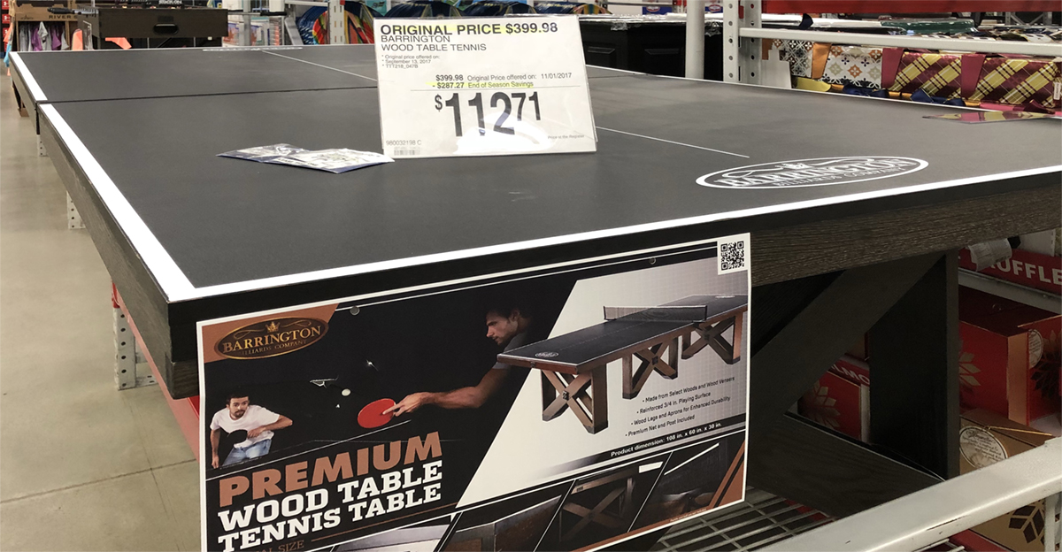 sam's club foosball table