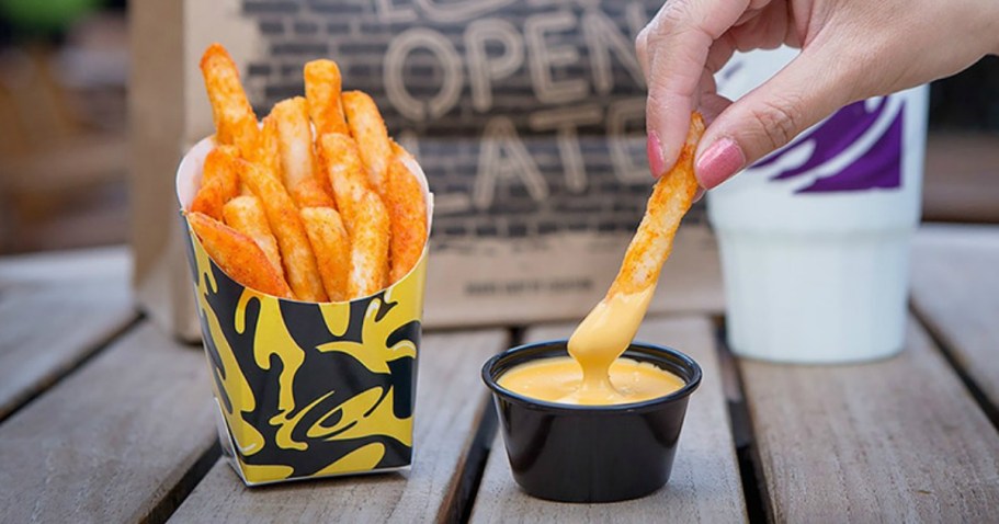 NEW Taco Bell Promo: Free Taco with Purchase AND $1.11 Nacho Fries!
