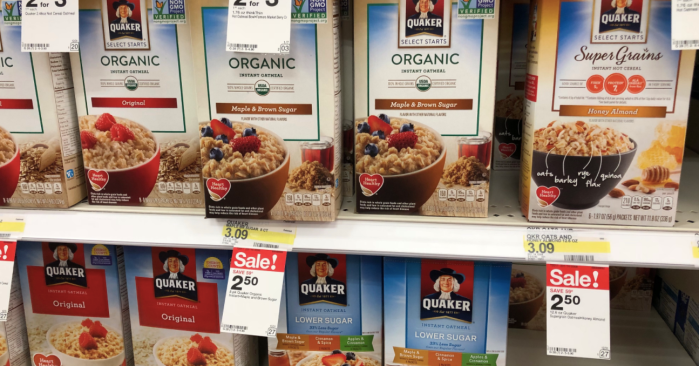 New $1/2 Quaker Oats Coupon = Select Varieties Instant Oatmeal Just 74 ...