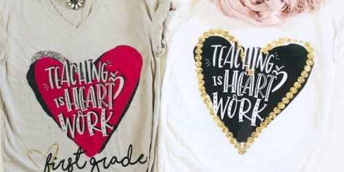 Super Cute Personalized Teacher Tees Only $13.99