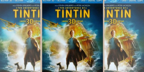 The Adventures of Tintin 3D Blu-ray + DVD + Digital Copy Just $9.99