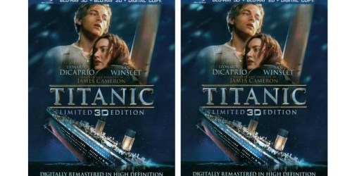 Best Buy: Titanic Blu-ray 3D + Blu-ray 2D + Digital Copy ONLY $9.99 (Regularly $25)