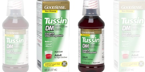 Amazon: GoodSense Tussin DM Cough and Chest Congestion 8oz Only $2.73 Shipped