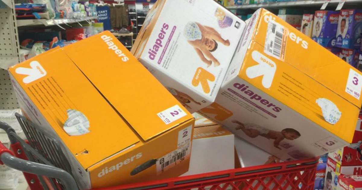 target up and up diapers changed