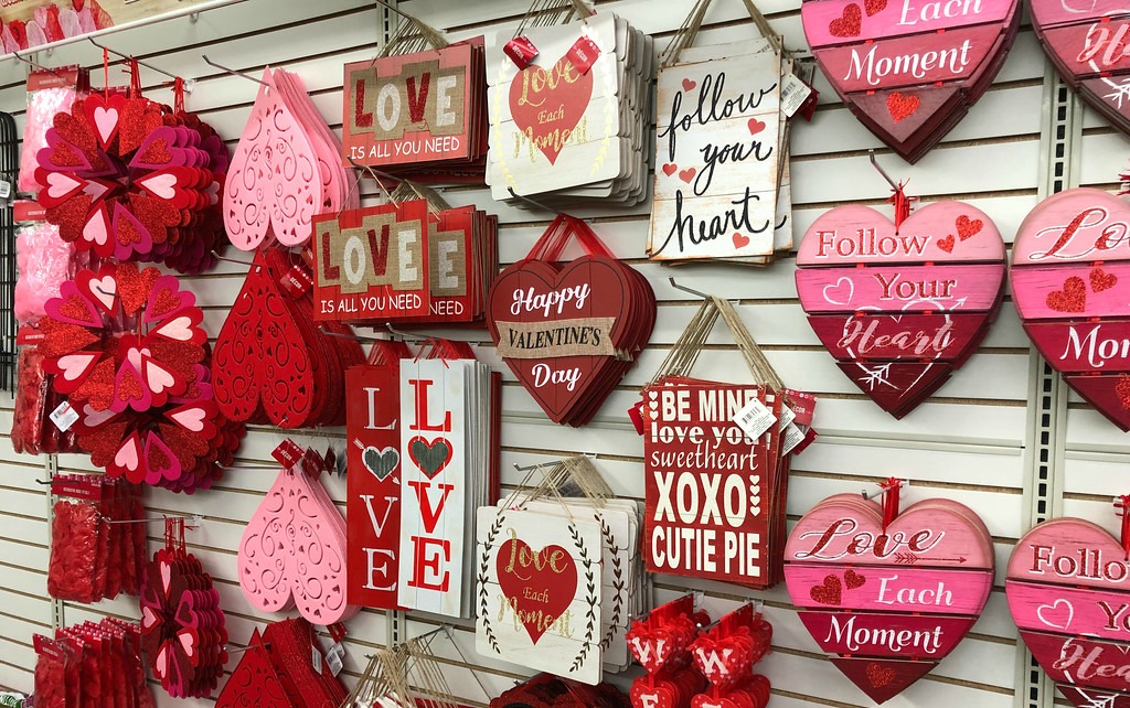 valentines day decor dollar tree