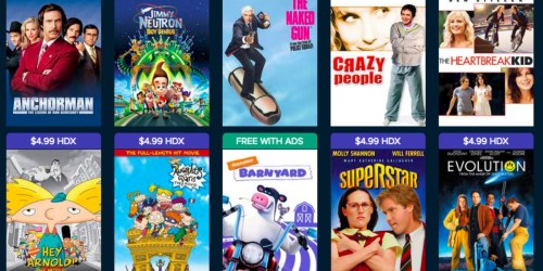 Vudu HDX Movies Only $4.99 to Own (Anchorman, Nacho Libre, Tommy Boy & More)