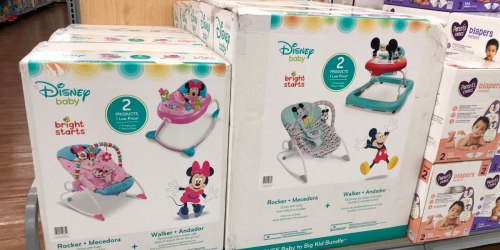 Walmart: Disney Mickey or Minnie Bright Starts Rocker AND Walker Bundle As Low As $40