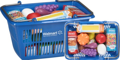 Walmart Toy Shopping Basket w/ 25-Pieces of Play Food ONLY $2.99 + Free Store Pick-Up