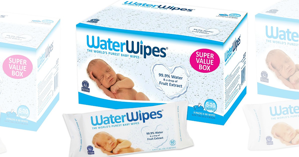 Pack of 9 Total 540 Wipes WaterWipes Super Value Box 