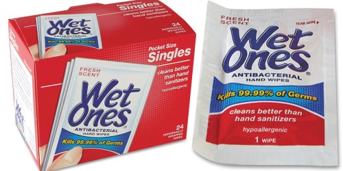 Amazon: 5 Boxes Wet Ones Hand Wipe Singles Only $8.41 Shipped (120 Total Single Packs)