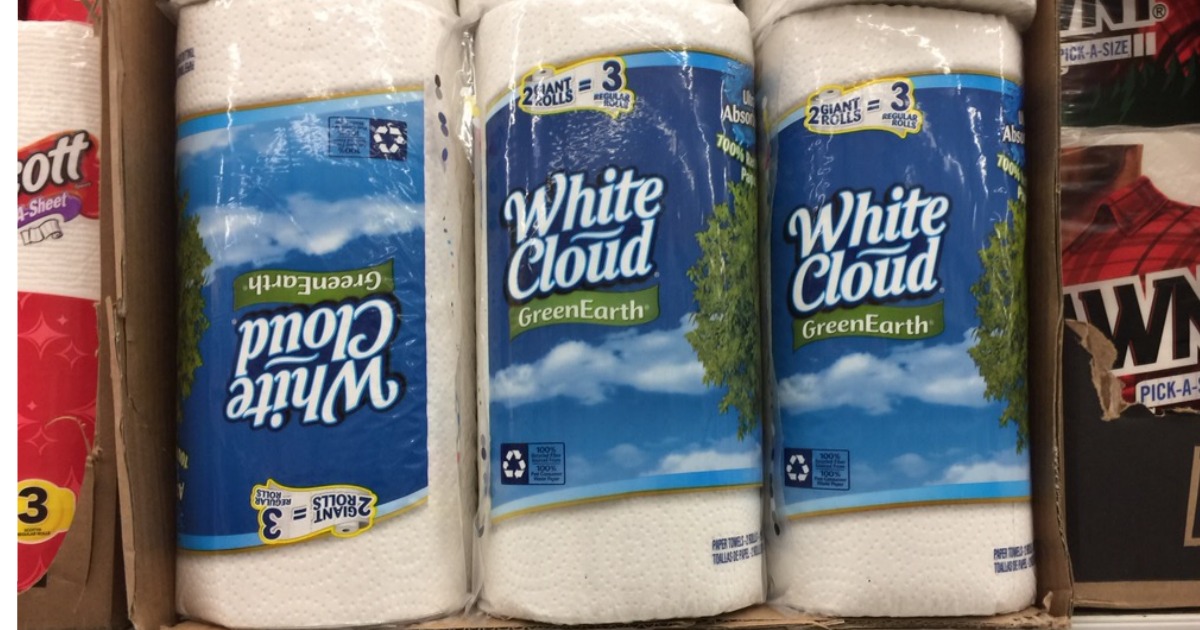 High Value 3/1 White Cloud Bath Tissue or Paper Towels Coupon (No Size