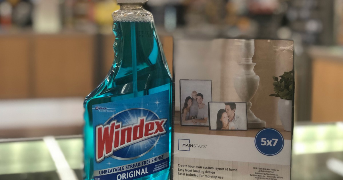 Windex Glass Cleaner AND Mainstays 5x7 Frame ONLY $1.08 After Cash Back at  Walmart
