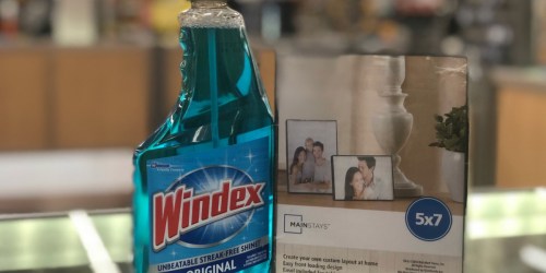 Windex Glass Cleaner AND Mainstays 5×7 Frame ONLY $1.08 After Cash Back at Walmart