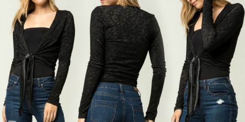 Womens Tie Front Cardigan Only $4.98 Shipped (Regularly $20) + More