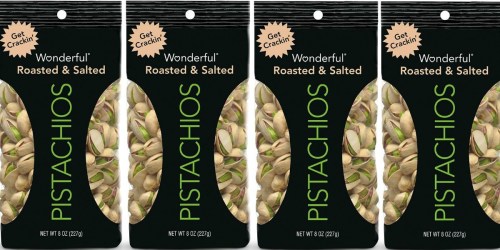 Amazon: FIVE Wonderful Pistachios 8oz Bags ONLY $11.64 Shipped (Just $2.33 Each)