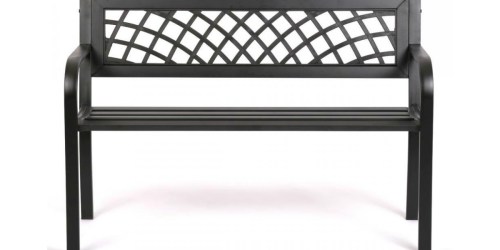 Outdoor Patio Steel Bench Just $39.99 Shipped