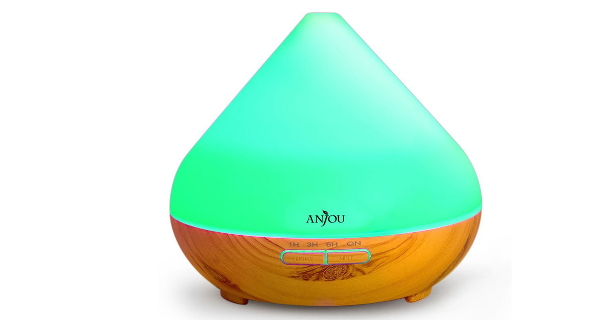 Anjou Essential Oil LED Light Diffuser Only 19.99 Shipped Hip2Save