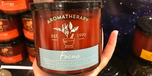 Bath & Body Works Aromatherapy 3-Wick Candles Only $9.80 (In-Store & Online)