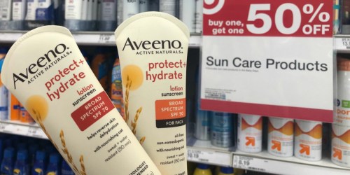 50% Off Aveeno & Coppertone Sunscreen Products at Target