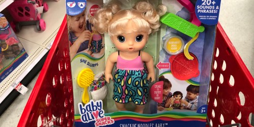 Baby Alive Super Snacks Snackin’ Noodles Baby Doll Only $19.99 at Target (Regularly $40)