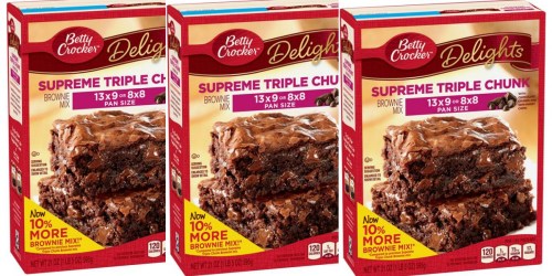 Amazon: EIGHT Betty Crocker Delights Brownie Mixes Just $12.05 (ONLY $1.51 Each)