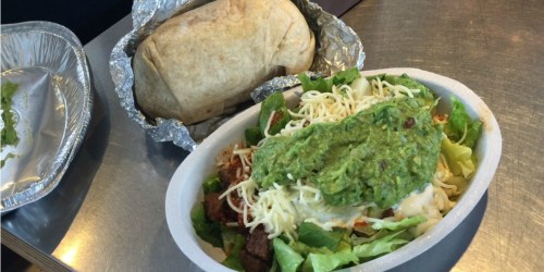 Buy 1 Get 1 FREE Chipotle Burrito, Bowl, Salad or Tacos When You Wear a Hockey Jersey (March 2nd Only)