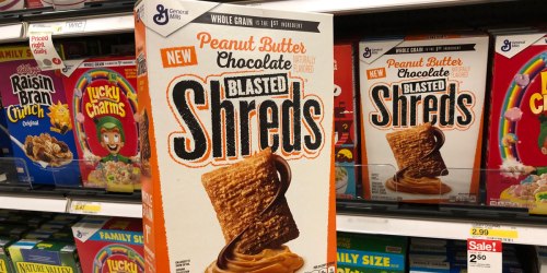 50% Off General Mills Peanut Butter Chocolate Blasted Shreds Cereal at Target
