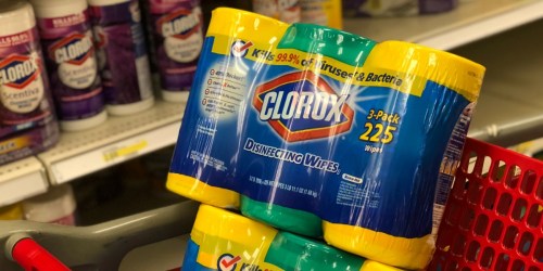 LARGE Clorox Disinfecting Wipes Canisters 3-Pack Only $6.34 After Target Gift Card