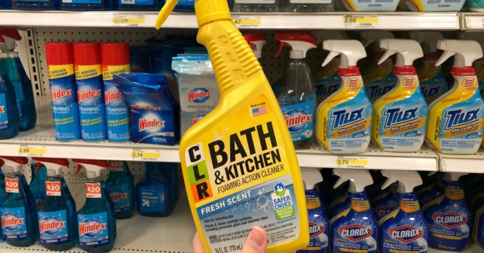 clr fresh scent bath and kitchen cleaner