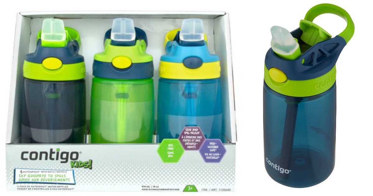 Contigo Kids Water Bottle 3-Pack Only 