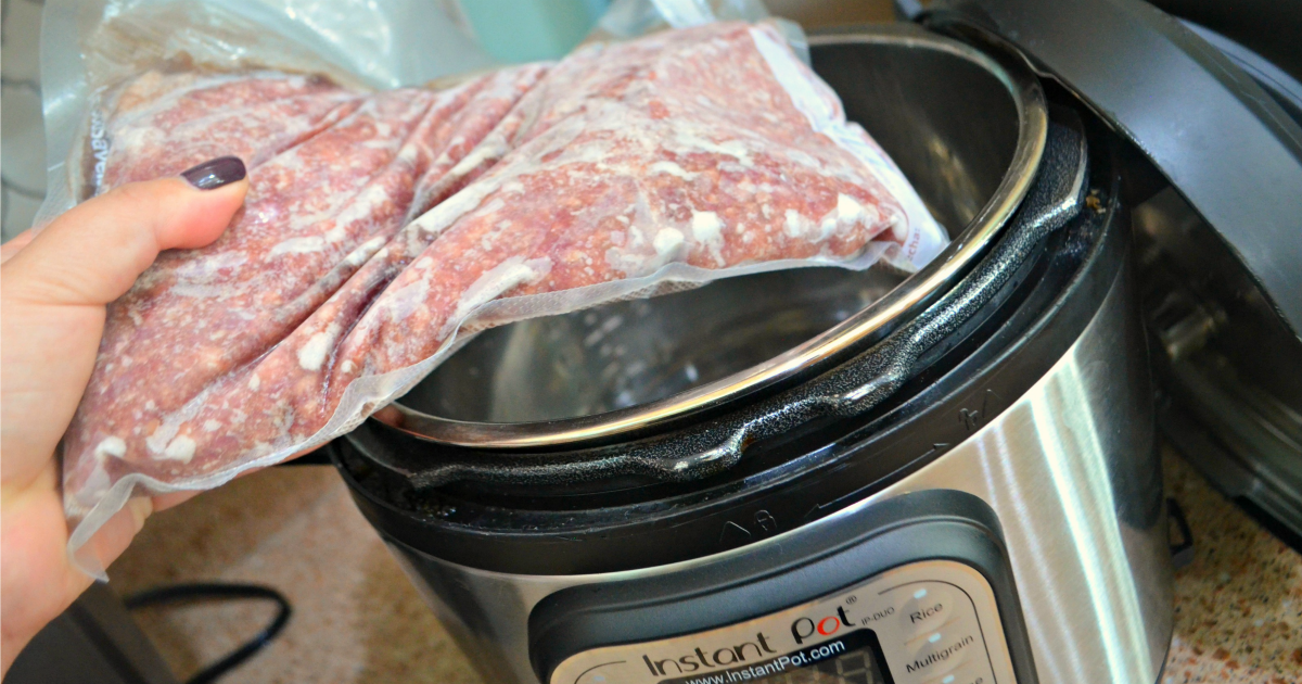 cooking frozen meat in a pressure cooker 