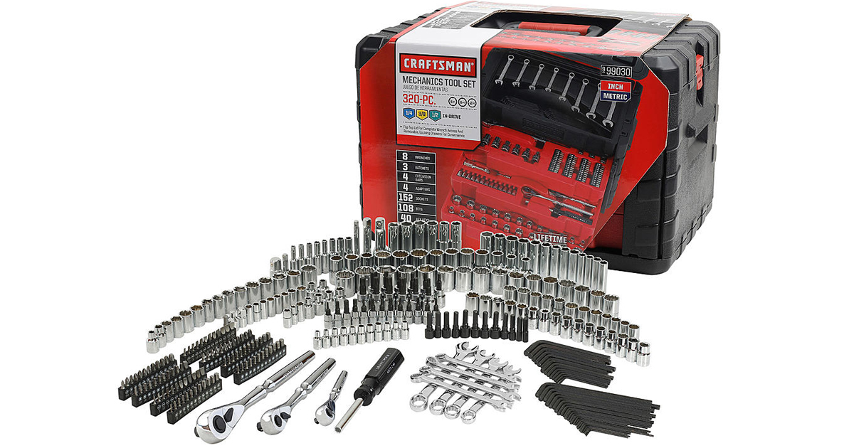 Craftsman 320-Piece Tool Set Only $169.99 Shipped + Earn $51 In Points ...