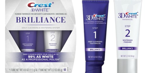 Amazon: Crest 3D White Brilliance Toothpaste & Whitening Gel System Just $6.72 (Regularly $13) + More