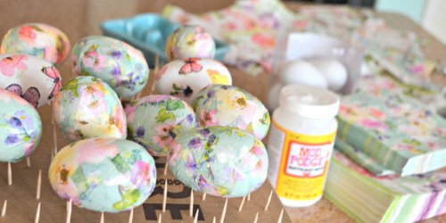 ** Get Your Craft On With These Simple & Pretty DIY Decoupage Easter Eggs