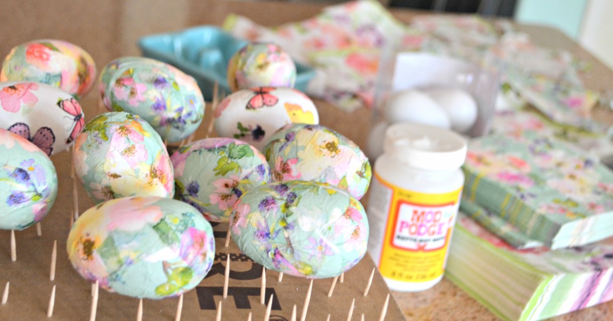 Get Your Craft On With These Simple Pretty Diy Decoupage Easter