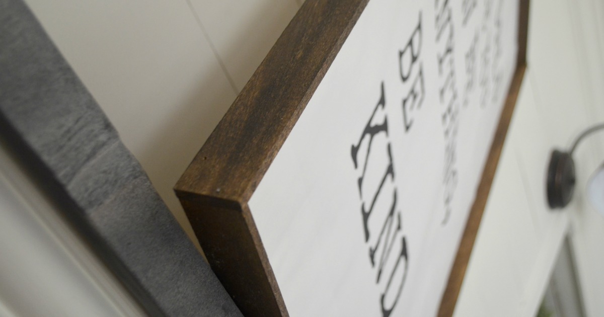 Make This DIY Farmhouse Sign for $20 (+ Free Printable!) - Hip2Save