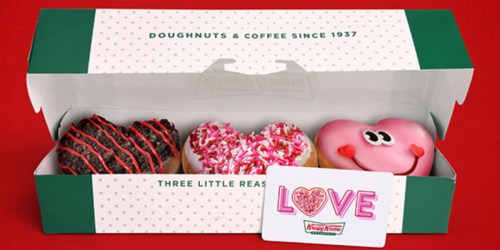 FREE Krispy Kreme Doughnut 3-Pack w/ Every $10 Gift Card Purchase