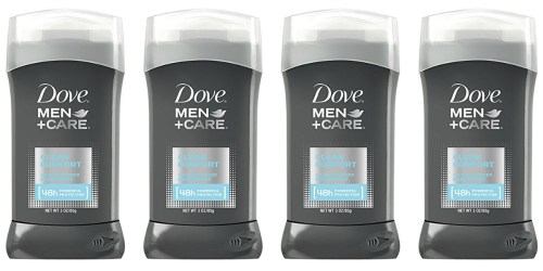 Amazon: FOUR Dove Men+Care Deodorants Just $10.96 Shipped (Only $2.74 Each)