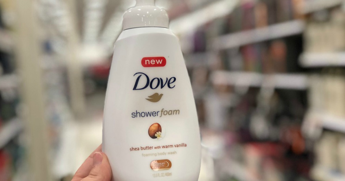 TWO Dove Shower Foam Bottles Only 5.94 (Just 2.97 Each) Ships w