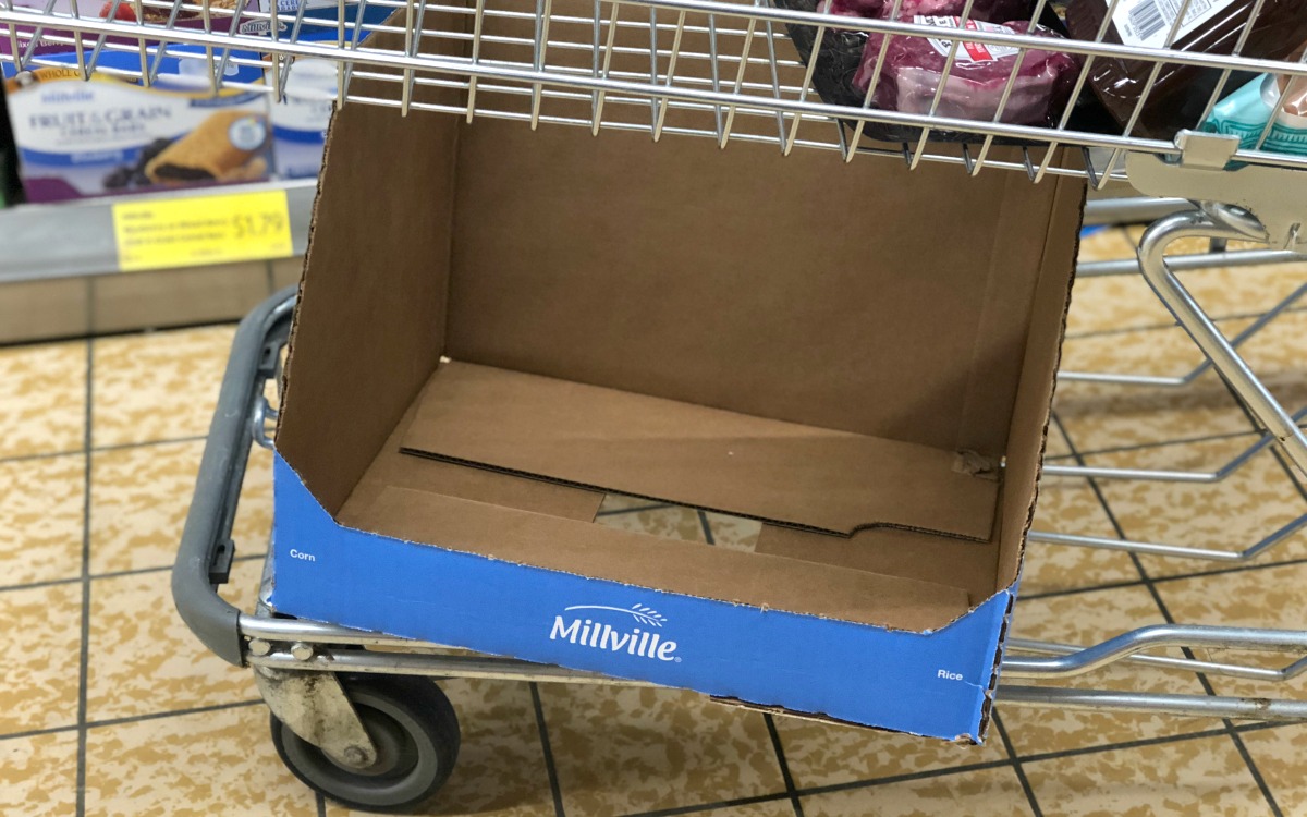 aldi shopping hacks blue millville box under shopping cart aldi shopping hacks