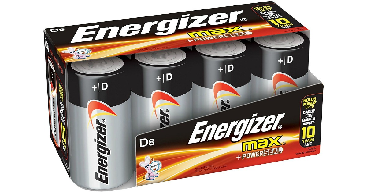 Amazon: Energizer Max D Batteries 8-Count Just $5.34 Shipped (Only 67 ...