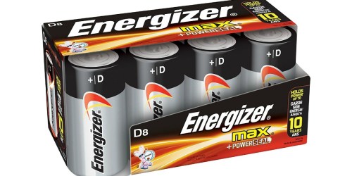 Amazon: EIGHT Energizer Max D Batteries Just $6.26 Shipped (Only 78¢ Each)